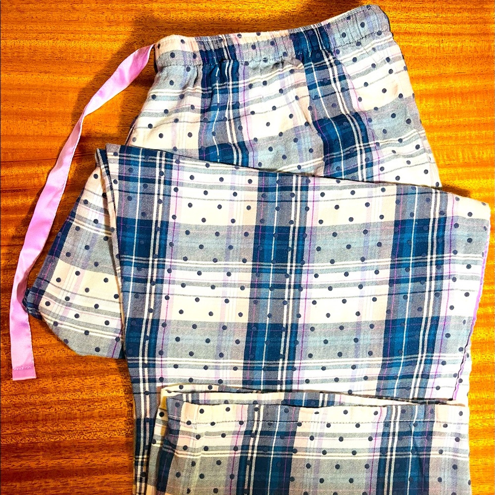 Victoria's Secret Plaid Polka Dot Pajama Pants